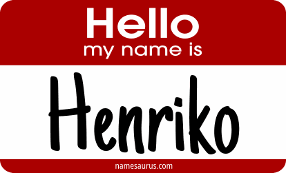 Hello my name is Henriko png download