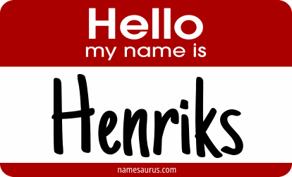 Hello my name is Henriks png download