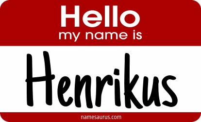 Hello my name is Henrikus png download