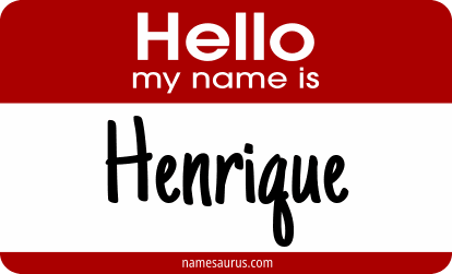 Hello my name is Henrique png download