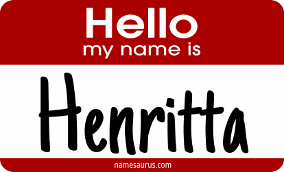 Hello my name is Henritta png download