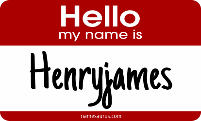 Hello my name is Henryjames png download
