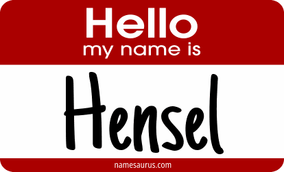 Hello my name is Hensel png download