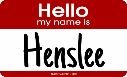 Hello my name is Henslee png download