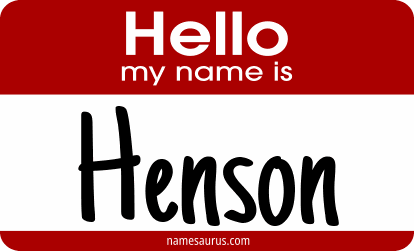 Hello my name is Henson png download