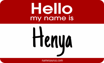 Hello my name is Henya png download