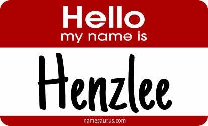Hello my name is Henzlee png download