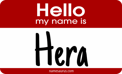 Hello my name is Hera png download