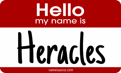 Hello my name is Heracles png download