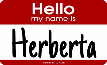 Hello my name is Herberta png download
