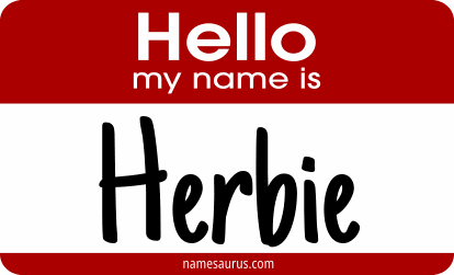 Hello my name is Herbie png download