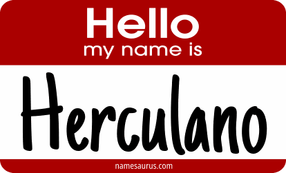Hello my name is Herculano png download