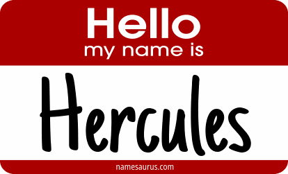 Hello my name is Hercules png download