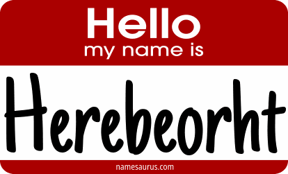 Hello my name is Herebeorht png download