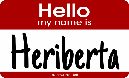 Hello my name is Heriberta png download
