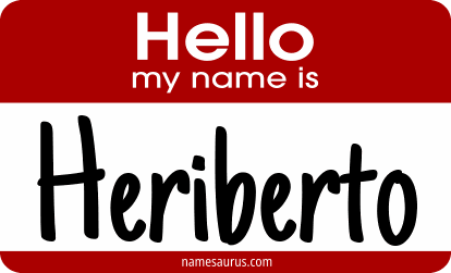 Hello my name is Heriberto png download