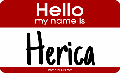 Hello my name is Herica png download