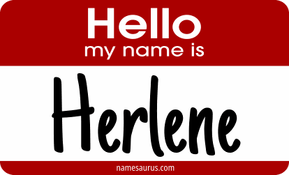 Hello my name is Herlene png download