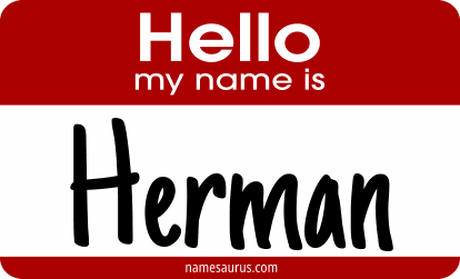 Hello my name is Herman png download