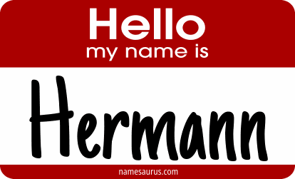Hello my name is Hermann png download