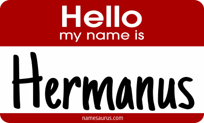 Hello my name is Hermanus png download