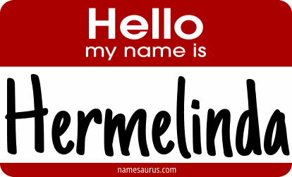 Hello my name is Hermelinda png download