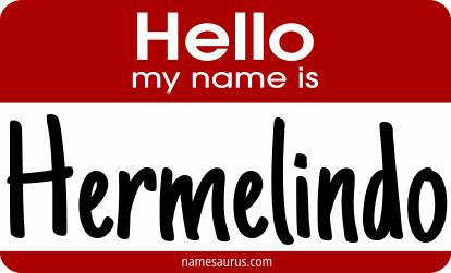 Hello my name is Hermelindo png download