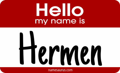 Hello my name is Hermen png download