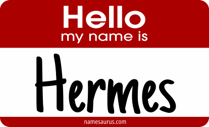 Hello my name is Hermes png download