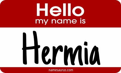 Hello my name is Hermia png download