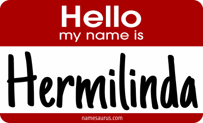 Hello my name is Hermilinda png download