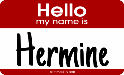 Hello my name is Hermine png download