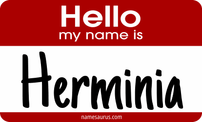 Hello my name is Herminia png download
