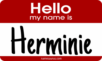 Hello my name is Herminie png download