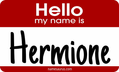 Hello my name is Hermione png download