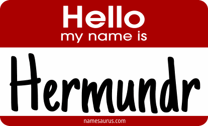 Hello my name is Hermundr png download