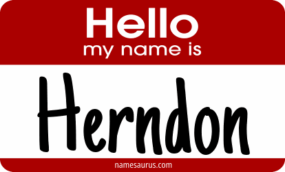 Hello my name is Herndon png download