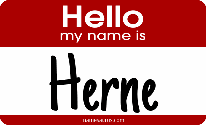 Hello my name is Herne png download