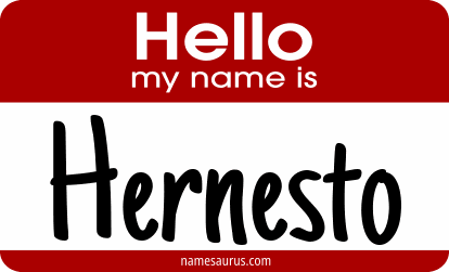 Hello my name is Hernesto png download