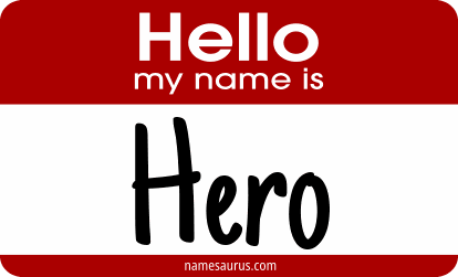 Hello my name is Hero png download