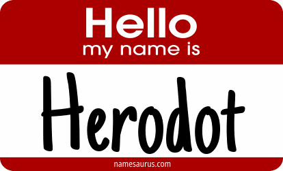 Hello my name is Herodot png download