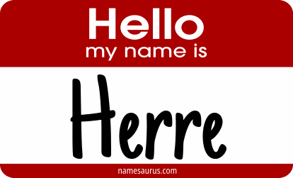 Hello my name is Herre png download