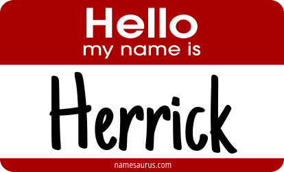 Hello my name is Herrick png download