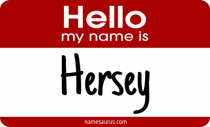 Hello my name is Hersey png download