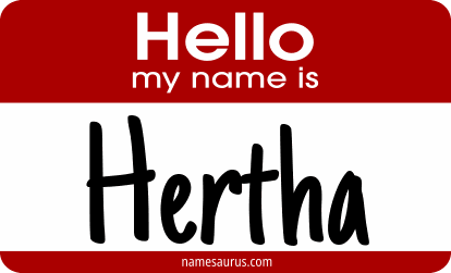 Hello my name is Hertha png download