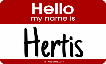 Hello my name is Hertis png download