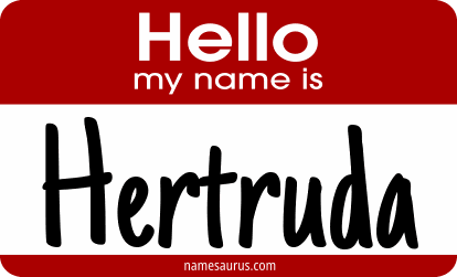 Hello my name is Hertruda png download