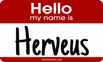 Hello my name is Herveus png download