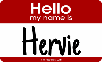 Hello my name is Hervie png download