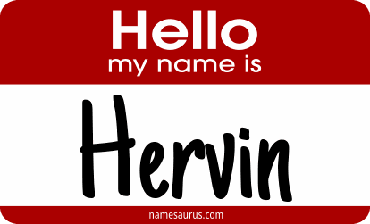 Hello my name is Hervin png download